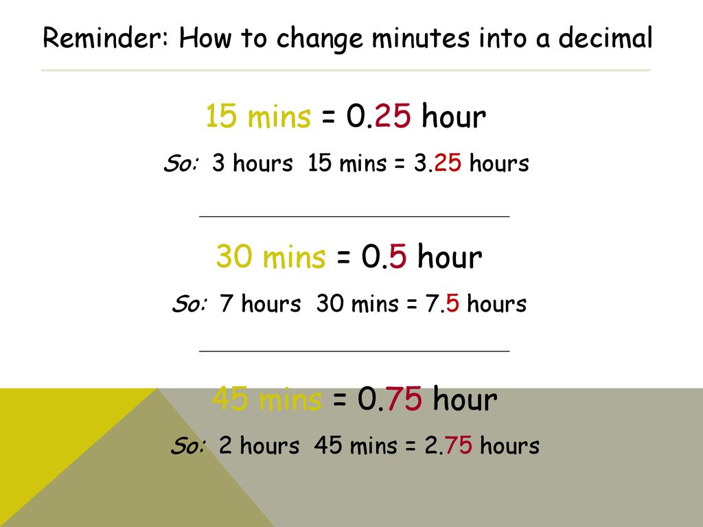 5 hours and 15 minutes best sale as a decimal